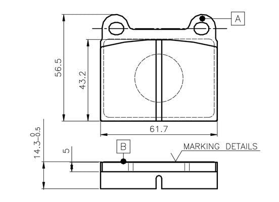 Bosch 0986TB2247 Brake Pad Set Without Wear Sensor for BMW 7 Series E38 & 8 Series E31 (0 986 TB2 247)