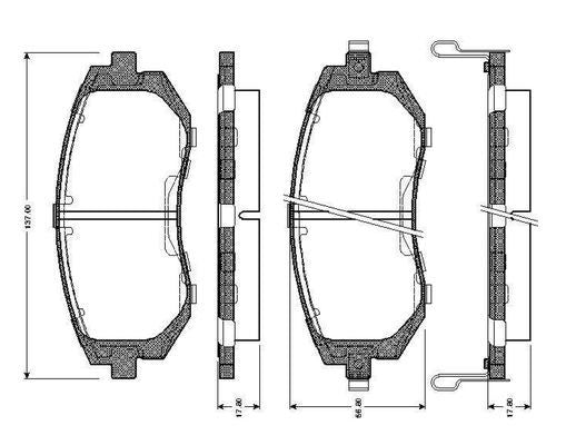 Bosch 0 986 TB2 292 Brake Pads Kit (0986TB2292) - Disc Brake Pad Axle Set with Fitting Accessories, No Wear Sensor - Fits BMW E39 5 Series & M5, E38 7 Series, E53 X5, E83 X3 - OE/OEM Quality Replacement