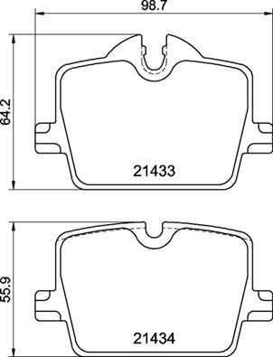 Brembo P 06 114 (P-06-114) Brake Pad Set for BMW 3 Series G20 G21, 4 Series G22 & Z4 G29 â€“ 330i 330e 330d M340i xDrive 430i â€“ TRW Calipers â€“ Wear Indicator Ready â€“ Anti-Squeak Plate â€“ Caliper Screws Included