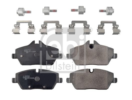 Febi Bilstein 116235 Front Brake Pads Kit for BMW i3 (I01) 2014-2022 - Front Axle Disc Pad Set, Wear Sensor Compatible, With Fitting Kit - OE Spec Replacement for EV/Hybrid & Range Extender REx