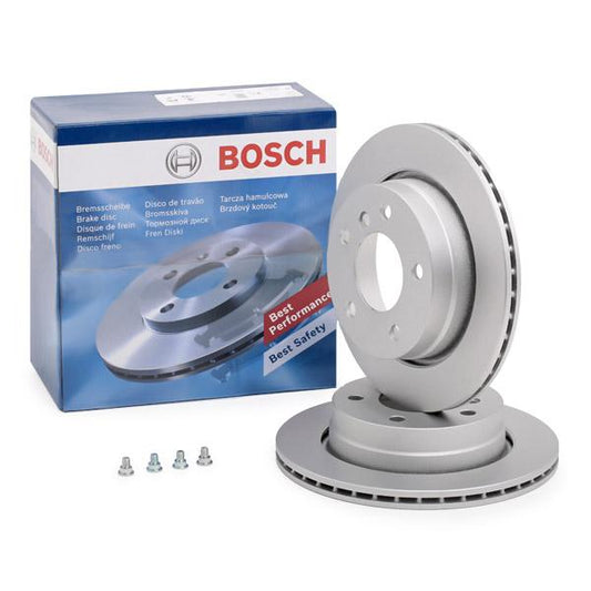 BOSCH 0 986 478 642 Brake Disc (Rotor) for BMW 3 Series, 276mm, Vented, High Carbon, Coated, 5-Hole - Includes Bolts/Screws - OE Quality (0986478642)