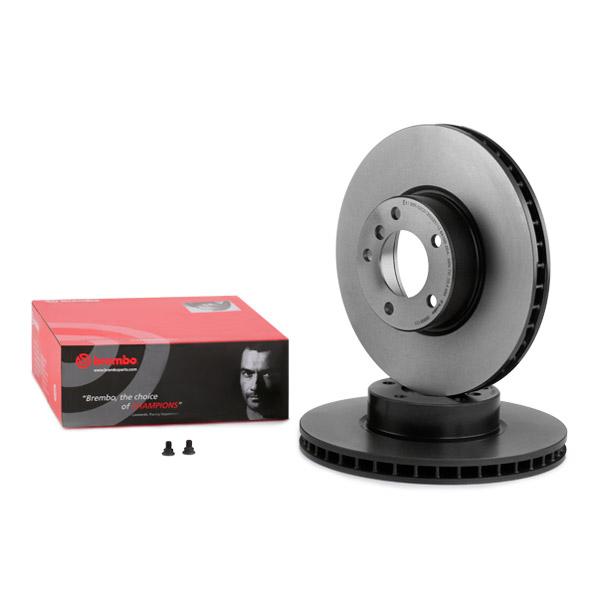 Brembo 09.8961.21 Coated Brake Disc/Brake Rotor 324x30mm for BMW 5 Series | High-Carbon, Internally Vented, Anti-Corrosion | 5-Stud (5x120) | OE Replacement Performance Rotor with Bolts/Screws | UK