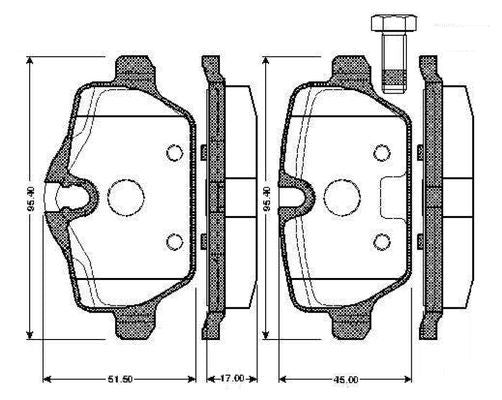 Bosch 0 986 TB2 899 (0986TB2899) Brake Pad Kit - BMW 1 Series E81 E82 E87 E88, 3 Series E90 E91 E92 E93, X1 E84 - Disc Brake Pads Axle Set with Fitting Hardware - OE Spec Replacement - Wear Sensor Not Included - Fits 116i 118d 320d 320i