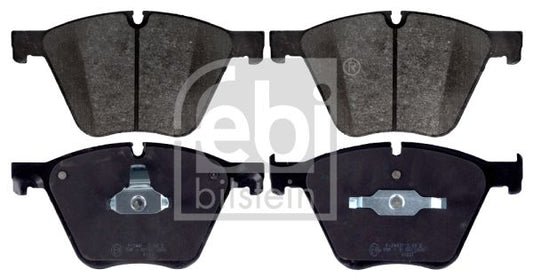 Febi Bilstein 116032 Front Brake Pads Set for BMW X5/X6 (E70 F15 E71 E72 F16) - Disc Brake Pad Kit Front Axle, Wear Indicator Sensor Ready, OE/OEM Spec Replacement for X5 M50d 50i xDrive & X6 M50d ActiveHybrid (2007-2019)