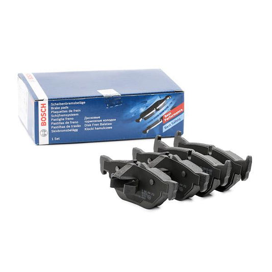 Bosch 0986494307 (0 986 494 307) Brake Pads Kit BP1239 | OEM Disc Pad Set for BMW X5/X6 E70 E71 E72 F15 (incl X6 M) 2007-2018 - Low-Metallic with Anti-Squeal Shims & Piston Clip
