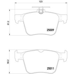 Genuine Brembo P 85 124 Disc Brake Pads for ATE/Teves Calipers - Front or Rear Axle Set - No Wear Sensor/Indicator - OE Quality Replacement Pad Kit UK (P85124, P-85-124)