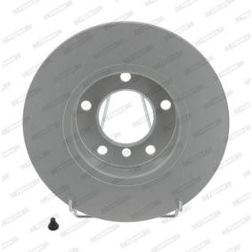 Ferodo DDF248C Coat+ 286mm Solid Plain Brake Disc/Brake Rotor – Non-Vented, Full Anti-Corrosion Coated, 5-Stud/5-Hole, OE Spec OEM-Quality Direct Replacement, 12mm Thick, With Fixing Bolts & Screws