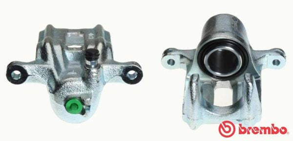 Brembo F28046 F-28-046 F 28 046 Front Brake Caliper/Calliper - 1-Piston Single Floating Slider, 38mm Piston, Grey Cast Iron - Genuine OEM Direct-Fit Replacement, Nissin System Compatible