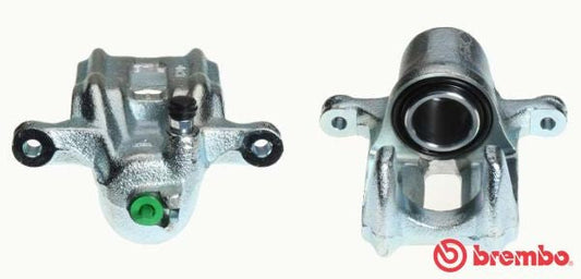 Brembo F28046 F-28-046 F 28 046 Front Brake Caliper/Calliper - 1-Piston Single Floating Slider, 38mm Piston, Grey Cast Iron - Genuine OEM Direct-Fit Replacement, Nissin System Compatible