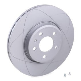 ATE Brake Disc/Rotor 24.0325-0184.1 (24 0325 0184 1) – 314mm x 25mm Vented, Anti-Corrosion Coated, High Carbon Cast Iron, 5-Stud/5-Bolt – OE Replacement Performance Brake Disc – Includes Fixing Bolts & Screws