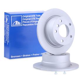 ATE 24.0110-0211.1 Brake Disc / Rotor 272x10mm Solid Non‑Vented High‑Carbon Anti‑Corrosion Coated 5‑Stud with Fixing Screws for BMW 3 Series Compact E36 | OE Spec Replacement (Front/Rear – confirm size)