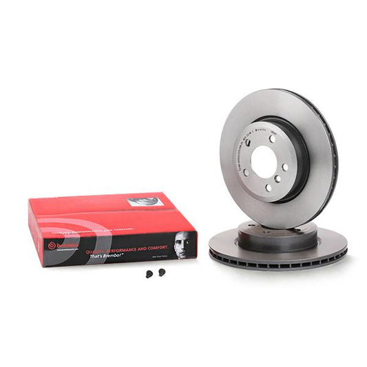 Brembo Coated Disc Line 09.9581.11 Brake Disc 325mm for BMW X3 E83 (2003-2010) - High-Carbon, Internally Vented, Anti-Corrosion - Includes Bolts/Screws