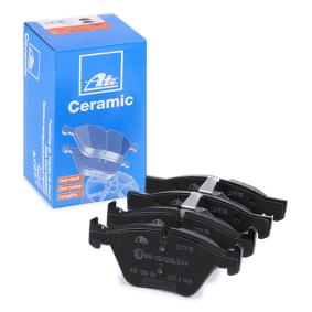 ATE Ceramic Brake Pad Set 13.0470-7176.2 (13047071762) for BMW 5 Series - Low Dust, Quiet OEM Replacement Disc Pads - Clean Wheels, Smooth Stops - Sensor-Ready Wear Indicator Slot (Sensor Not Included)