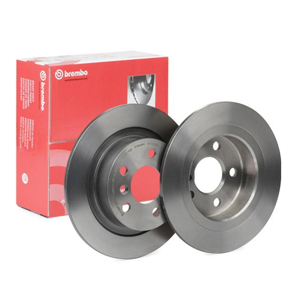 Brembo 08.C352.21 (08C35221) Brake Disc / Rotor for BMW i3 I01 2013–2022 – 280 x 9mm Solid, High-Carbon, Anti-Corrosion Coated – 5-Stud 5-Hole – OE Spec Replacement EV Disc incl. Fixing Bolts & Screws