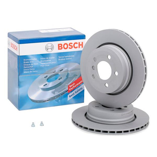 BOSCH 0 986 479 166 Brake Disc / Rotor 320mm x 22mm for BMW X3 (E83) 2003-2010 - Vented, Anti-Corrosion Coated, High-Carbon | 0986479166 | OEM-Spec 5-Stud Replacement
