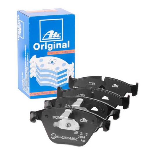 ATE Ceramic Brake Pad Set 13.0470-7275.2 (13047072752) for BMW 5 Series (ATE Calipers) â€“ Low Dust, Quiet, OEM Fit â€“ Prepared for Wear Indicator, Sensor Not Included