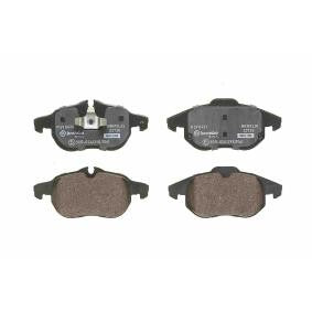 Genuine Brembo P-59-042 P 59 042 P59042 Brake Pad Set - Disc Pads for Teves/ATE Calipers 123x52x17mm - OEM Spec Replacement, Wear Sensor Slot/Indicator Ready - Car Brake Pads UK