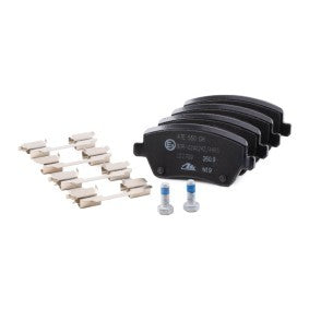 ATE 13.0470-2709.2 Ceramic Brake Pads Set for Lucas TRW Calipers | Low Dust, Quiet | With Caliper Screws & Accessories | No Wear Sensor / Not Prepared for Wear Indicator