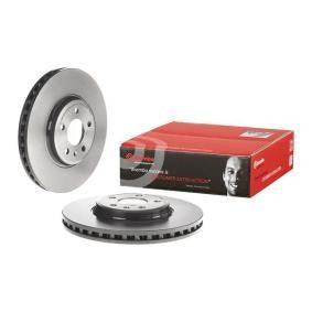 Brembo Coated Disc Line 09.A758.11 Brake Disc - High Carbon, Internally Vented, Anti-Corrosion Coated, 320mm x 30mm, 5-Stud - Includes Bolts/Screws