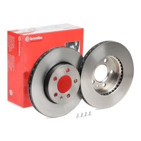 Brembo Coated Disc Line 09.B570.11 Brake Disc Rotor 328x28mm, High-Carbon Cast Iron, Internally Vented, Anti-Rust/Anti-Corrosion, 5-Stud 5-Hole, OE/OEM Spec Direct Replacement, Fixing Screws Included, UK Stock