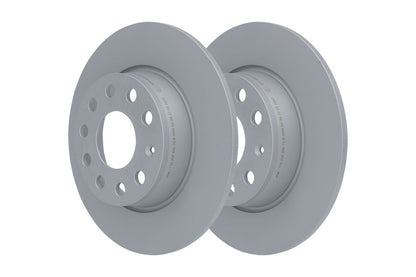 ATE 24.0110-0356.1 Brake Disc / Brake Rotor, Solid Plain Non-Vented, Coated Anti-Rust/Anti-Corrosion, 272mm x 9.7mm, 9-Hole, Includes Fixing Bolts & Screws, OE Quality Direct Fit