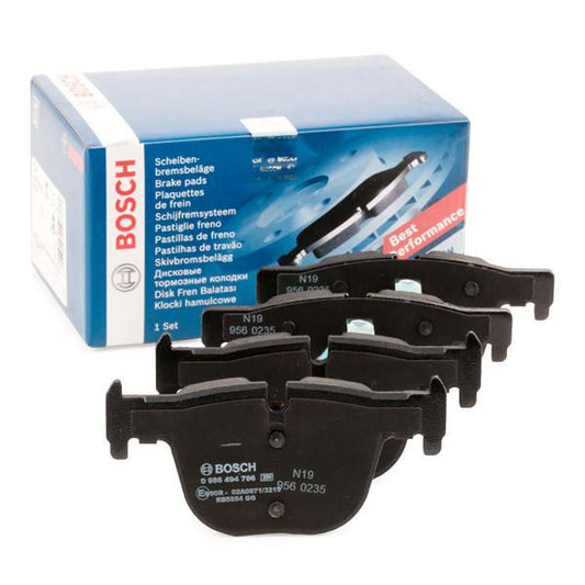 Bosch 0986494786 Brake Pads Disc Pad Kit w/ Anti-Squeal Shims & Caliper Piston Clip | BMW F30 F31 F34 F3x 3 Series 330d 335i 335d xDrive 340i, ActiveHybrid 3 | F32 F33 F36 4 Series 430d 435i 435d 440i | OEM Replacement | BP1960 / 0 986 494 786