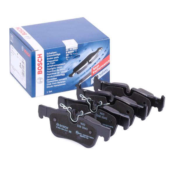 Bosch 0986494812 0 986 494 812 Replacement Disc Brake Pads Axle Set w/ Anti-Squeal Shims – BMW 1 Series F40, 2 Series F44 F45 F46, X1 F48, X2 F39, i3 I01 – MINI Clubman F54, Countryman F60, Hatch F56 Electric – OE-Quality Low-Metallic – BP1986
