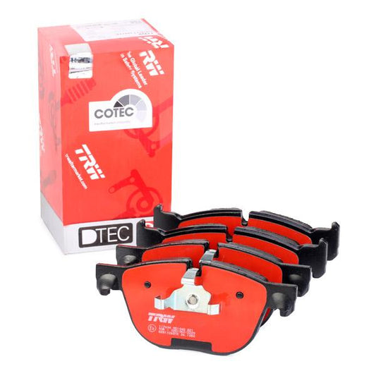 TRW GDB1726DTE DTEC COTEC Brake Pads Axle Set for BMW X5 E70 F15 & X6 E71 F16 (2006–2019) – OE Quality Disc Pad Kit, Wear Sensor Compatible, Low Dust, OEM Spec Replacement, fits xDrive, GDB1726 DTE