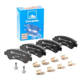 ATE Ceramic Brake Pads Set 13.0470-3994.2 | Bosch Caliper Compatible Disc Pads | Low Dust/Dustless, Quiet Stop | OE Replacement Kit with Caliper Bolts & Fitting Hardware | No Wear Sensor/Indicator | ATE 13047039942