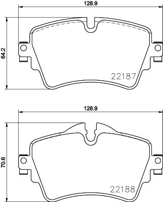 HELLA 8DB 355 023-091 Brake Pads Kit, Wear Sensor Ready + Caliper Bolts, for BMW 1/2 Series F45 F46 F52 X2 F39 & MINI Clubman/Hatch/Convertible/Countryman F54 F55 F56 F57 F60 (Lucas/TRW Calipers) OE Replacement Disc Pad Set 8DB355023091