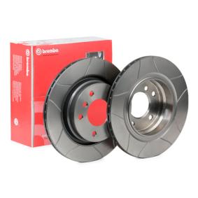 Brembo Max Line 09.7702.75 Grooved Slotted Vented High-Carbon Coated Brake Disc Rotor for BMW 3 Series, 294mm x 19mm, 5-Stud - Performance Upgrade/Replacement - Includes Fixing Bolts/Screws