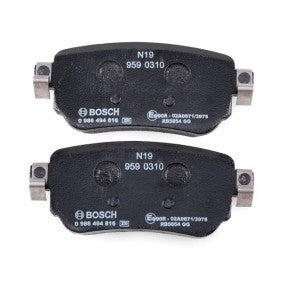 Bosch 0986494816 Disc Brake Pad Set with Acoustic Wear Warning | Fits Nissan Qashqai J11, Xâ€‘Trail T32, Leaf ZE1 & Renault Kadjar | OE Quality 0 986 494 816 BP1990