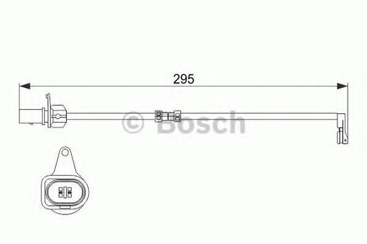 BOSCH 1 987 474 512 (1987474512) Brake Pad Wear Sensor  Genuine Bosch Brake Wear Indicator Cable, 170mm  OEM Replacement Pad Sensor Lead for Brake Warning Light  Front/Rear