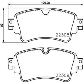 Brembo P 85 154 Brake Pad Set for TRW Calipers - Wear Sensor Ready, Caliper Bolts - OE Replacement Disc Pads for Audi A4/A5 B9, A6/S6 C8, A7/S7, A8 4N, Q5/SQ5 FY, Q7/SQ7 4M, RS4/RS5 B9 & VW Touareg CR7 | P85 154 P-85-154 P85154