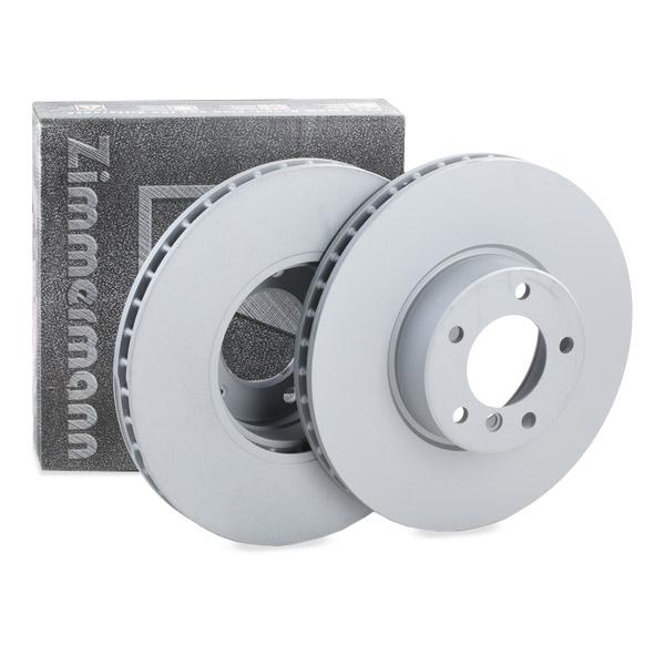 Zimmermann Coat Z 150.1296.20 Front Brake Disc Rotor for BMW 5 Series – 324mm x 30mm Ventilated, High-Carbon, Anti-Corrosion Coated, OE-Quality Direct-Fit Replacement Upgrade