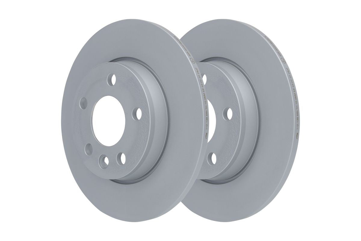 ATE 24.0112-0138.1 Brake Disc / Rotor for VW Volkswagen Transporter T-Series Van - Solid Plain (Non-Vented), Anti-Rust Coated - 280mm x 12mm, 5-Stud (5-Hole) - OEM Spec OE-Quality Direct-Fit Replacement - Fixing Bolts/Screws Included - 24011201381