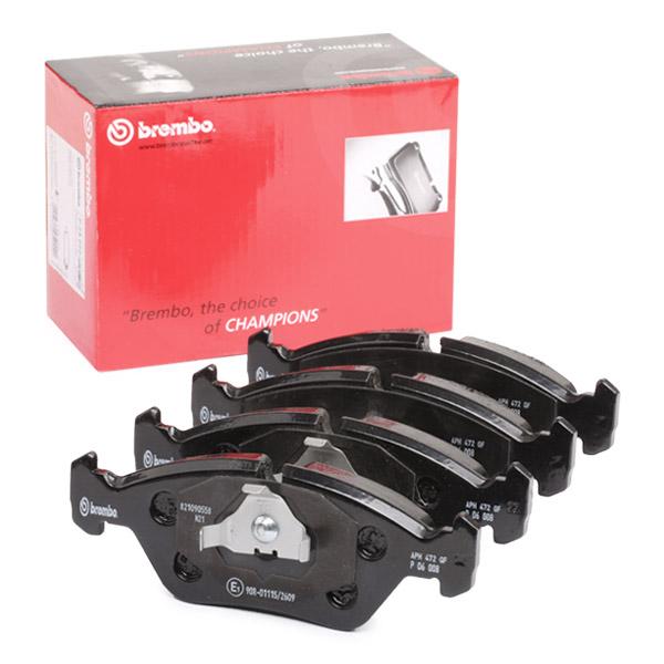 Brembo P 06 008 (P-06-008) Brake Pad Set, Prepared for Wear Indicator, Teves Callipers - Fits BMW E28/E24/E30 M3, Ferrari 328/Mondial 3.2, Maserati Biturbo/Ghibli II, Porsche 928 S