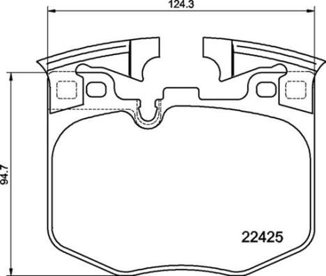 Brembo P 06 099 (P-06-099) Brake Pad Set for BMW G-Series 3 4 5 6 7 8, X3 X4 X5 X7, Z4 - For Brembo Calipers - Wear Sensor Ready, Anti-Squeal Shims, Counterweights - Axle Set