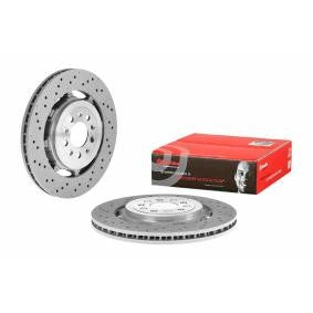Brembo 09.C506.33 Brake Disc Rotor - High-Carbon, Coated, Internally Vented - 350mm x 28mm, 5-Bolt (5-Stud) - OE Quality Replacement, Anti-Corrosion, Low Vibration - 09C50633