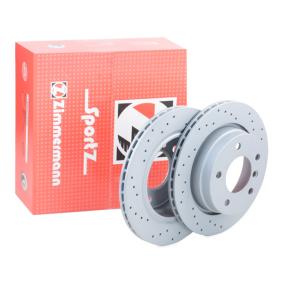 Zimmermann Sport Coat Z Brake Disc/Rotor 150.1283.52 for BMW 3 Series – 276mm High‑Carbon, Cross‑Drilled & Vented, Anti‑Rust Coated | Performance OE Replacement Upgrade