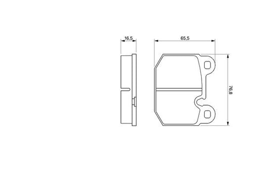Bosch Brake Pad Set 0 986 465 881 (0986465881) for BMW 3 Series E21 1975–1983 & BMW M1 E26 with ATE Calipers – Low-Metallic Disc Brake Pads, OEM Spec Replacement, Includes Fitting Guide – BP674