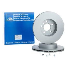 ATE 24.0125-0160.1 Front Axle Brake Disc Rotor for BMW X3 E83 (2003-2010) - Vented High-Carbon, Anti-Corrosion Coated, 325mm x 25mm, 5-Stud - OE Replacement with Fixing Bolts/Screws