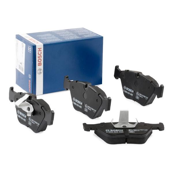 Bosch BP253 Brake Pad Set 0986424485 (0 986 424 485) ATE Caliper Disc Pads for BMW 5 Series E39 520i 523i 525i 525d 528i 530d 535i & E46 M3 - OE Quality Low-Metallic with Anti-Squeal Shims & Piston Clip
