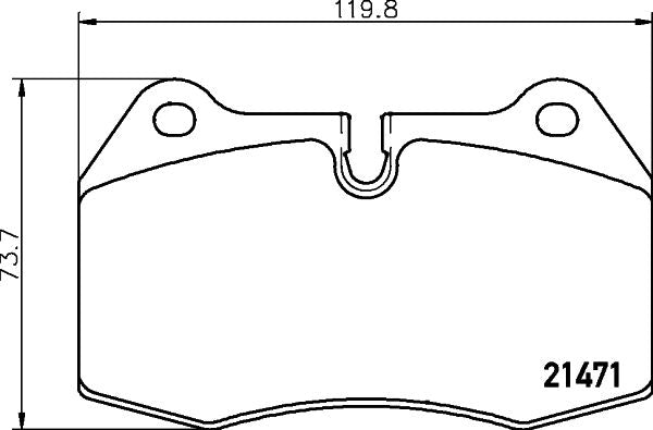 HELLA 8DB 355 018-211 Disc Brake Pad Kit Axle Set - Sensor Ready, Brembo Caliper Compatible - Fits BMW E38 7 Series & E31 8 Series, Ferrari 550/575M Maranello, Maserati Ghibli II, 3200GT, 4200 GT/Spyder - 8DB355018211 8DB-355-018-211