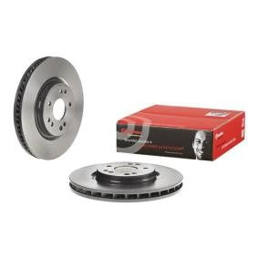 Genuine Brembo 09.D228.11 (09D22811) High Carbon Cast Iron Front Brake Disc/Rotor 320x30mm Vented, 5-Stud 5-Hole, Anti-Corrosion Coated Anti-Rust Hub, OE-Quality Replacement with Fixings, Mounting Bolts & Screws
