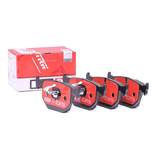 TRW DTEC COTEC Rear Ceramic Brake Pad Set GDB1530DTE - Low Dust, Fast Bed-In, Wear Sensor Ready - Fits BMW E46 3 Series, E39 M5, E38 7 Series, E53 X5, E83 X3, Z4 M, Z8