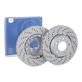 ATE 24.0128-0206.2 BMW 3 Series Front Brake Disc/Rotor 325mm - 2-Piece Cross-Drilled & Ventilated, High-Carbon Coated, 28mm, 5-Lug - Performance Upgrade Replacement - 325x28mm - Includes Fixing Bolts/Screws