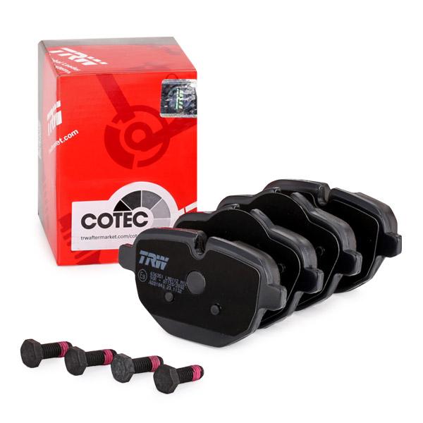 TRW COTEC GDB1840 OE-Quality Brake Pad Set - Wear Indicator Ready, With Caliper Screws & Accessories - Fits BMW 5 Series F10 F11 G30 G31, X3 F25 G01, X4 F26 G02, 7 Series G11 G12, Z4 E89, Alpina D3