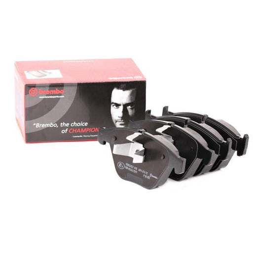 Brembo P 06 055 Brake Pads Set (P-06-055) for BMW 3 Series E90 E91 E92 E93 2004-2013 & X1 E84 2009-2015 | Teves/ATE Calipers | Wear Sensor Slot | OEM-Quality Disc Pad Kit | Fits 318i 320i 320d 325i 328i xDrive Replacement