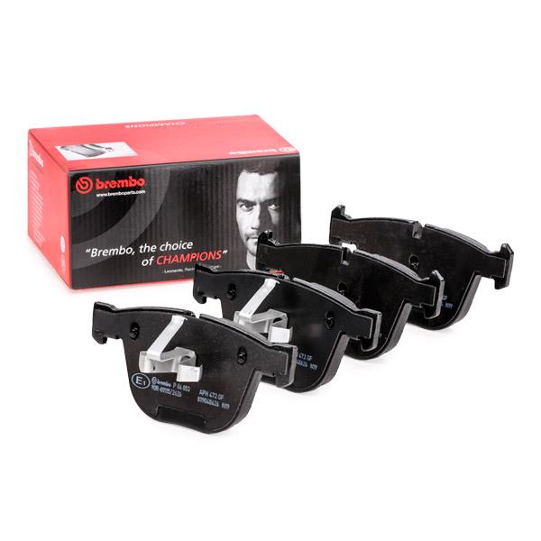 Brembo P-06-053 (P 06 053, P06053) Brake Pad Kit | Disc Pads, Wear Sensor Ready, Piston Clip | ATE/Teves Calipers | BMW 5 Series GT F07, 7 Series F01/F02, Alpina B7 |